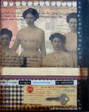 Four ladies with one key